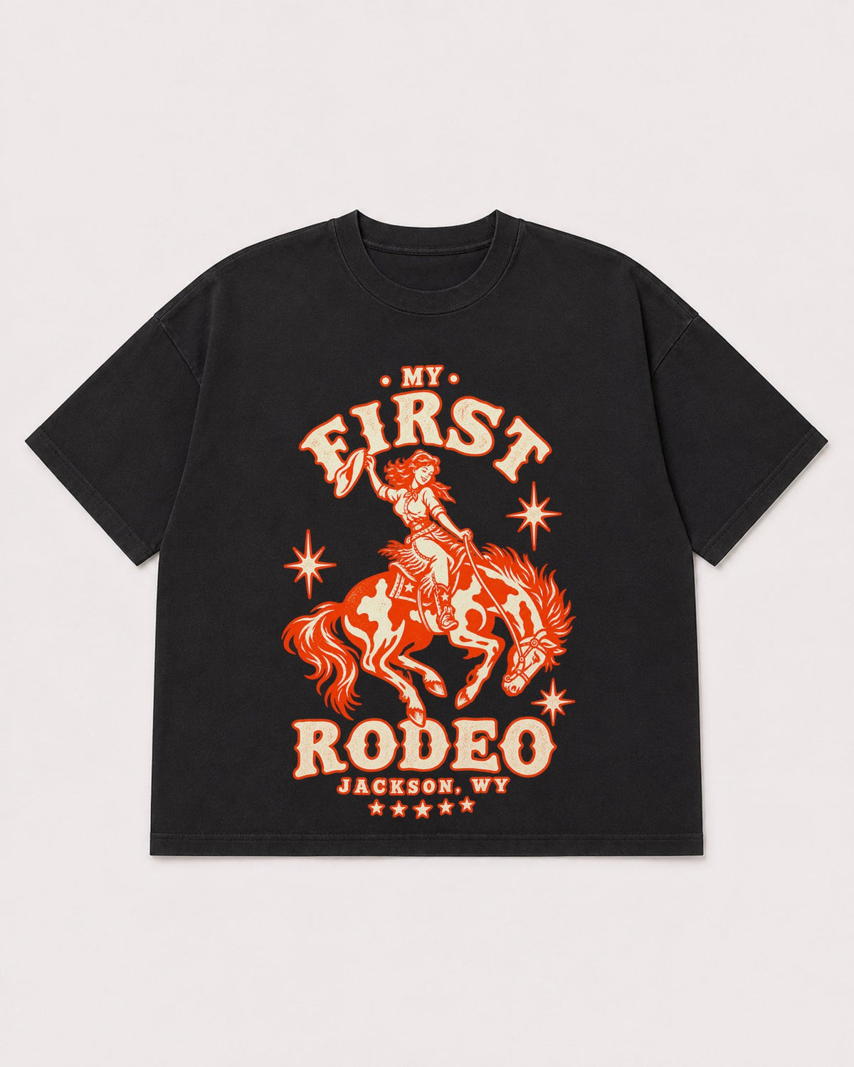 Mockup Boxy Heavyweight Tee Black product