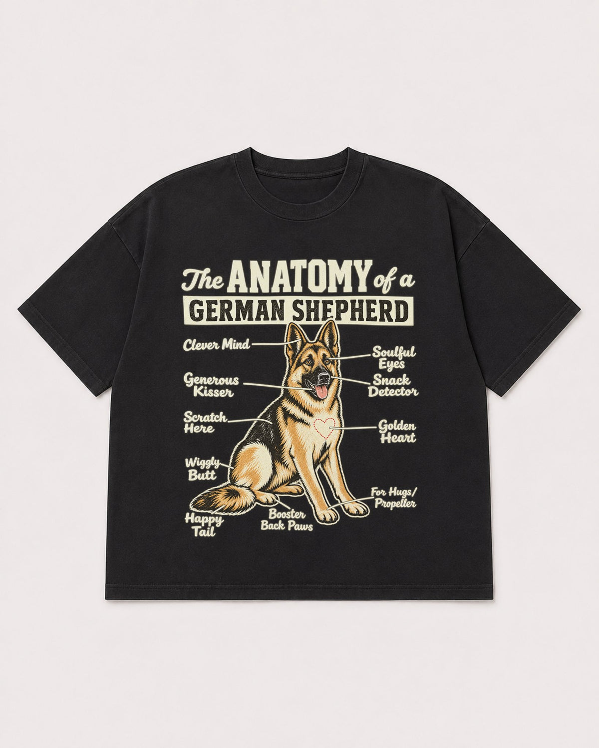 Mockup Boxy Heavyweight Tee Black product