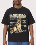 Mockup Boxy Heavyweight Tee Black male close-up 34