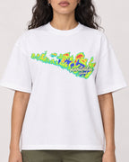 Mockup Boxy Heavyweight Tee White female close-up 07