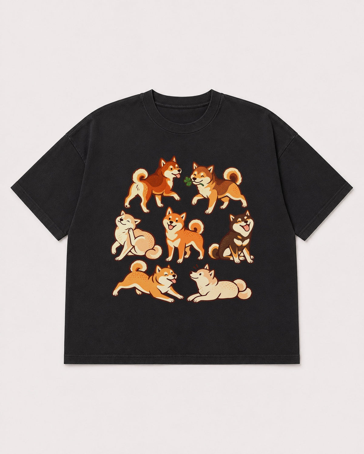 Mockup Boxy Heavyweight Tee Black product