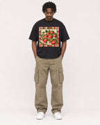 Mockup Boxy Heavyweight Tee Black male full-body 04