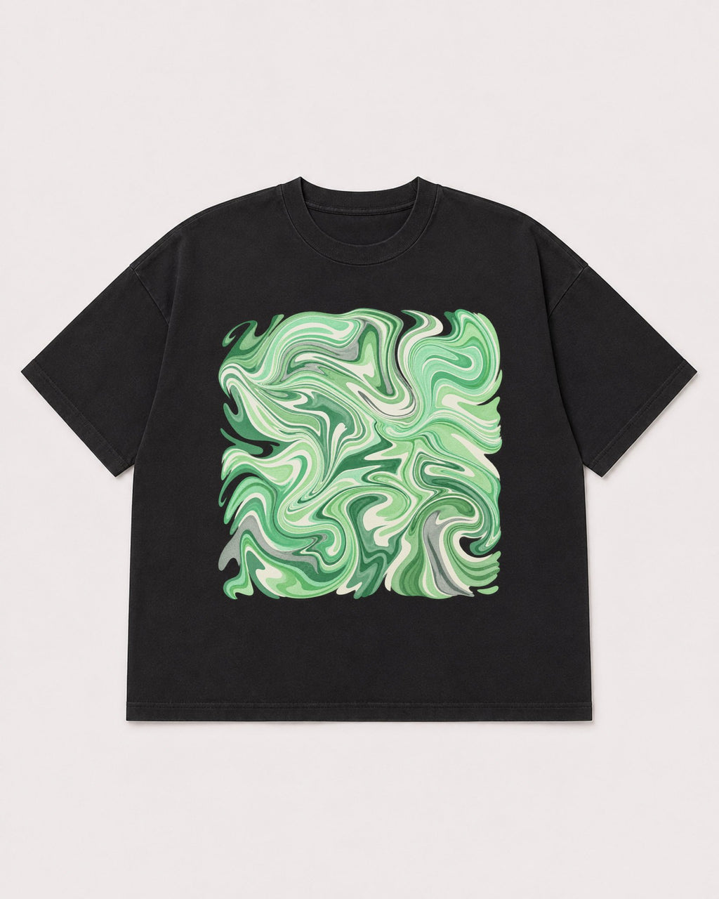 Mockup Boxy Heavyweight Tee Black product