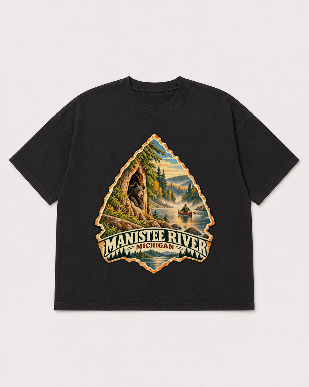 Mockup Boxy Heavyweight Tee Black product