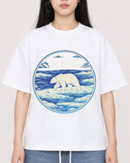 Mockup Boxy Heavyweight Tee White female close-up 01