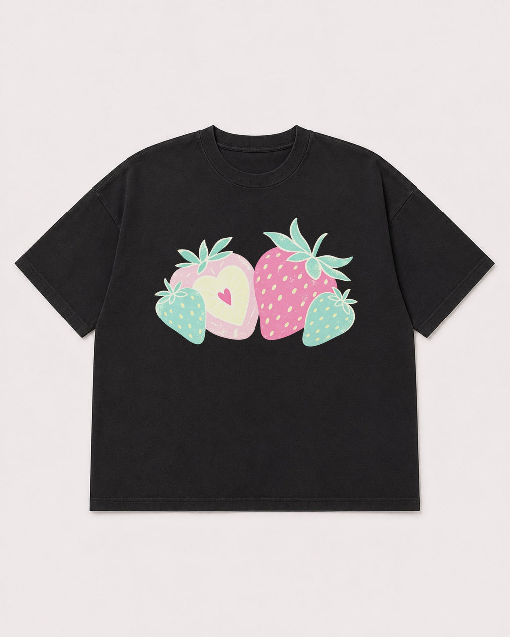 Mockup Boxy Heavyweight Tee Black product