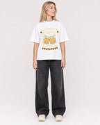 Mockup Boxy Heavyweight Tee White female full-body 08