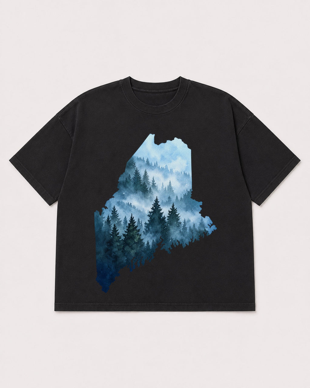 Mockup Boxy Heavyweight Tee Black product