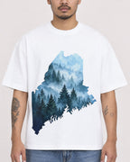 Mockup Boxy Heavyweight Tee White male close-up 12