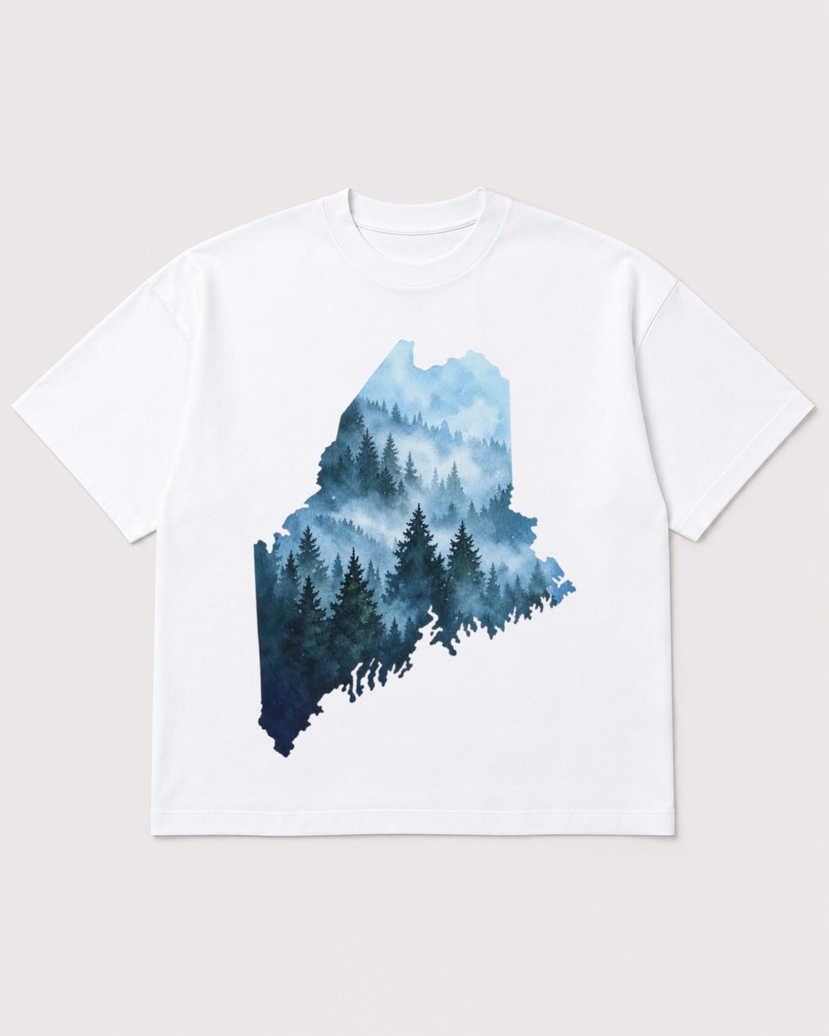 Mockup Boxy Heavyweight Tee White product