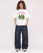Mockup Boxy Heavyweight Tee White female full-body 09