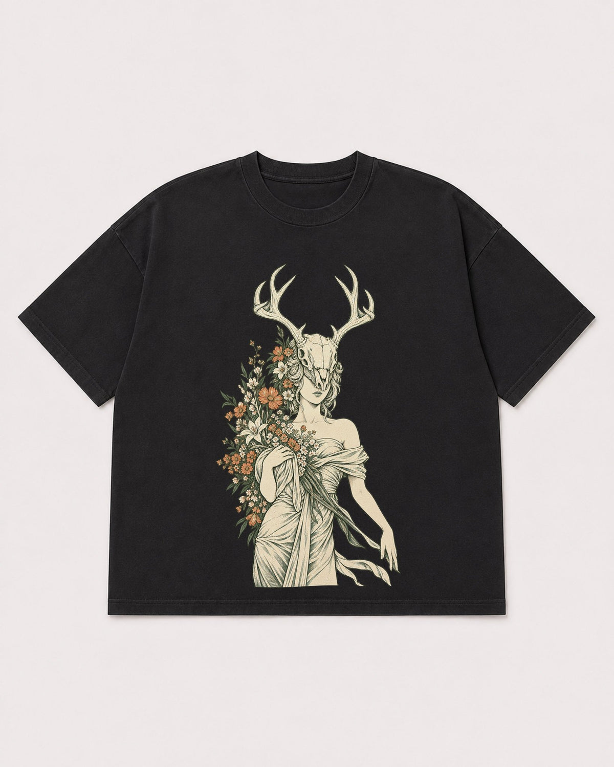 Mockup Boxy Heavyweight Tee Black product