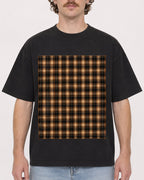 Mockup Boxy Heavyweight Tee Black male close-up 09
