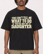 Mockup Boxy Heavyweight Tee Black male close-up 04