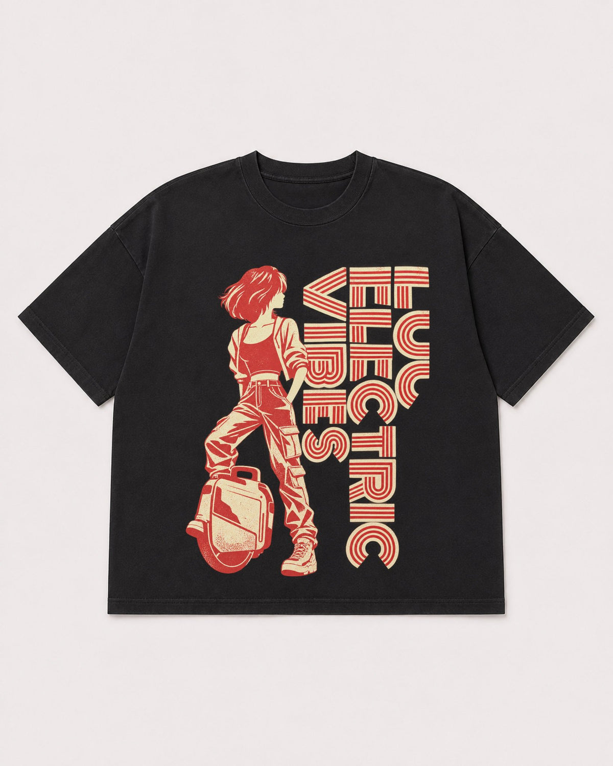 Mockup Boxy Heavyweight Tee Black product