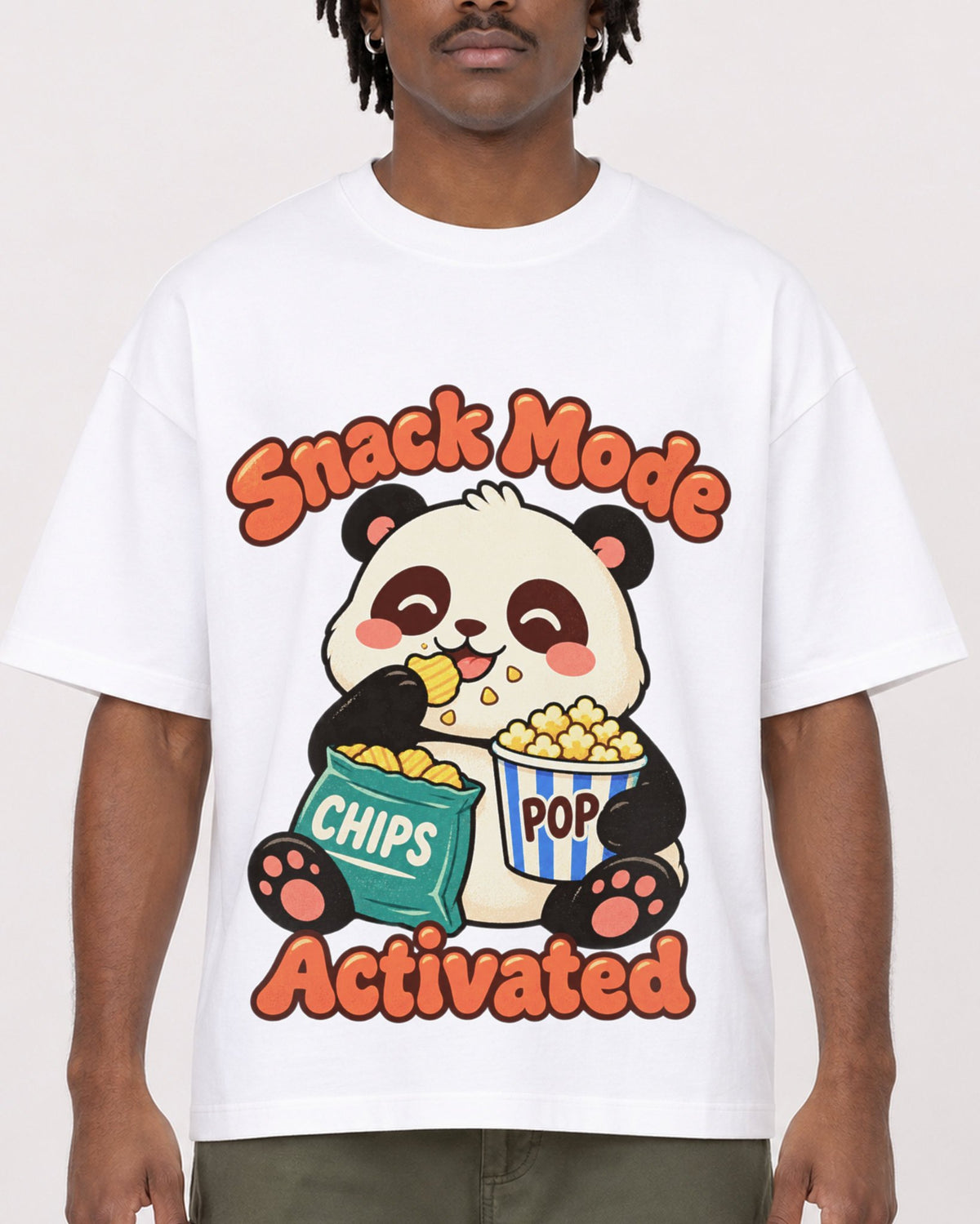 Mockup Boxy Heavyweight Tee White male close-up 04