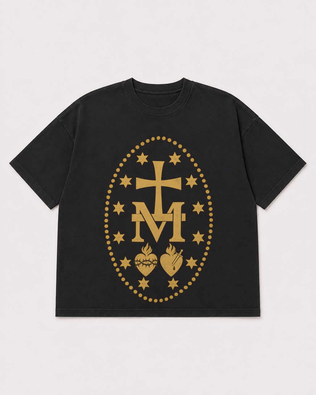 Mockup Boxy Heavyweight Tee Black product