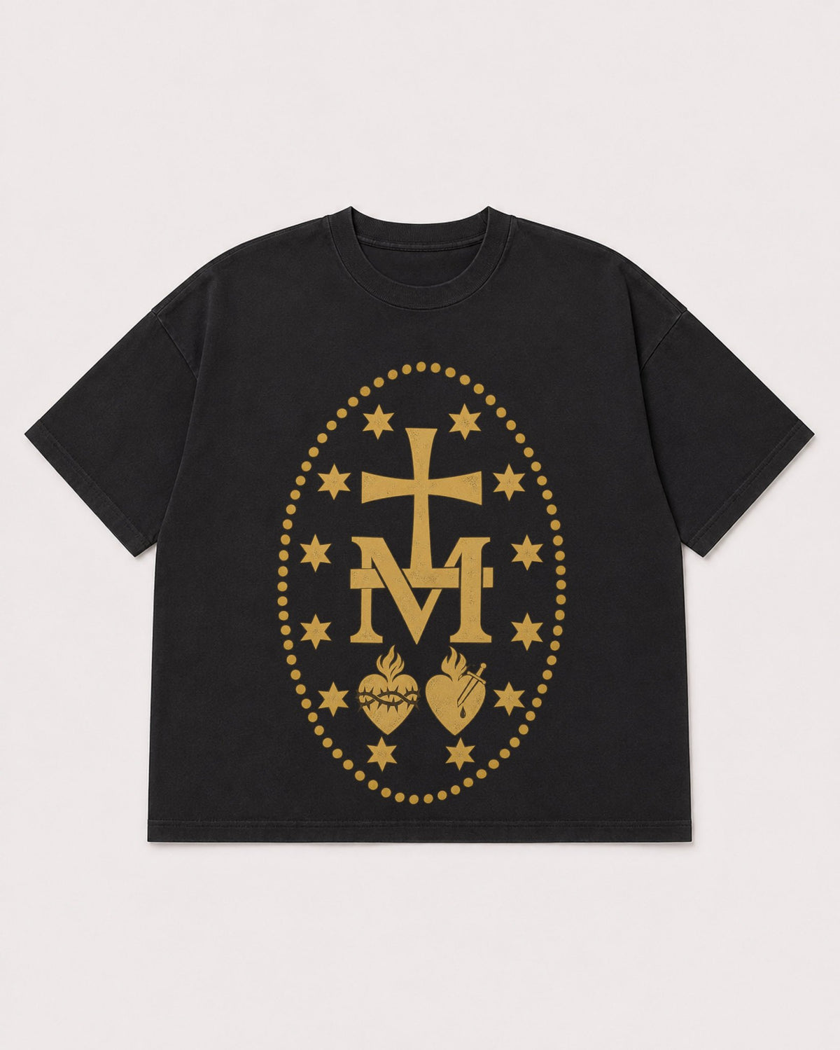 Mockup Boxy Heavyweight Tee Black product