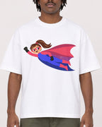 Mockup Boxy Heavyweight Tee White male close-up 04