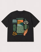 Mockup Boxy Heavyweight Tee Black product