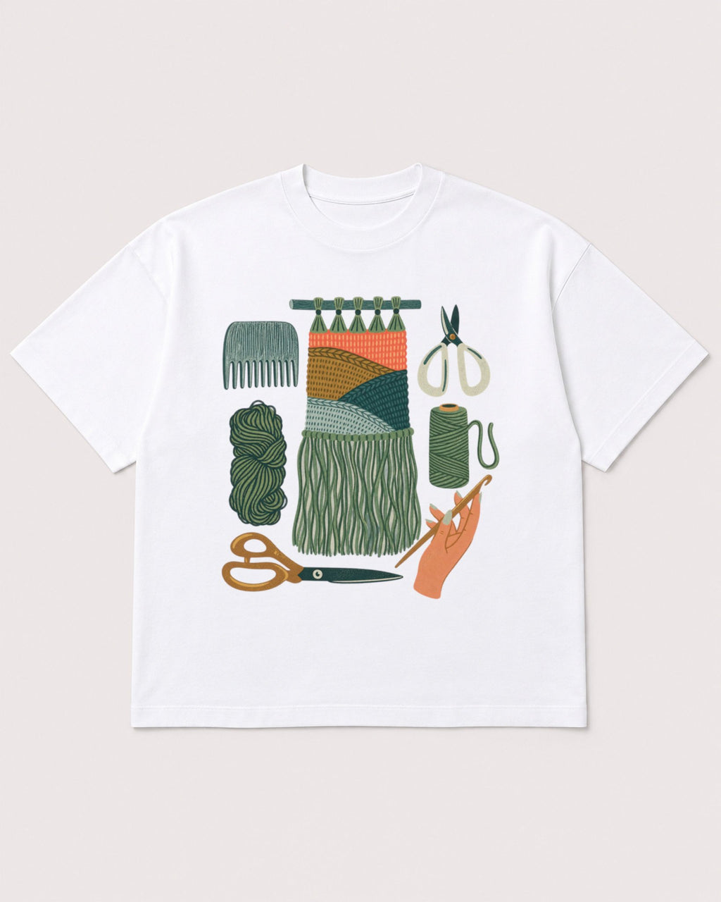 Mockup Boxy Heavyweight Tee White product