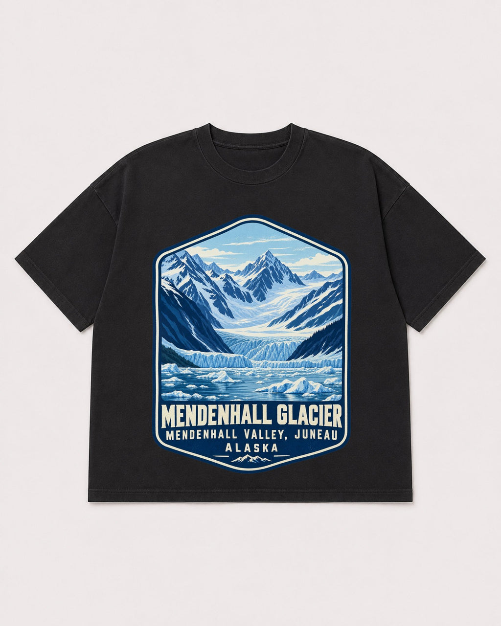 Mockup Boxy Heavyweight Tee Black product