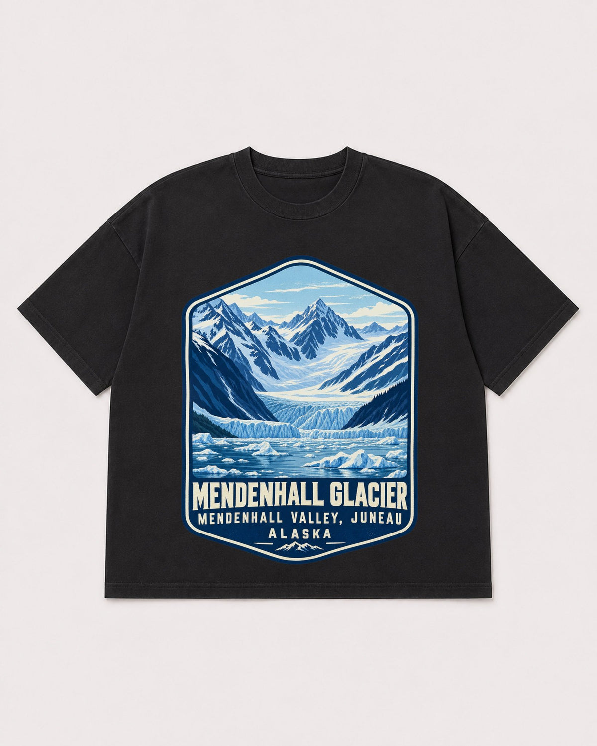 Mockup Boxy Heavyweight Tee Black product