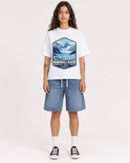 Mockup Boxy Heavyweight Tee White female full-body 06
