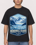 Mockup Boxy Heavyweight Tee Black male close-up 06