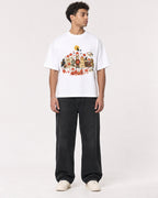 Mockup Boxy Heavyweight Tee White male full-body 10