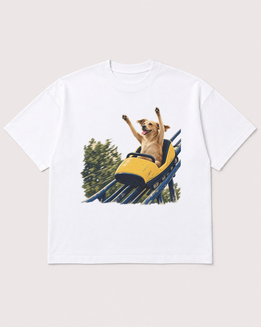 Mockup Boxy Heavyweight Tee White product