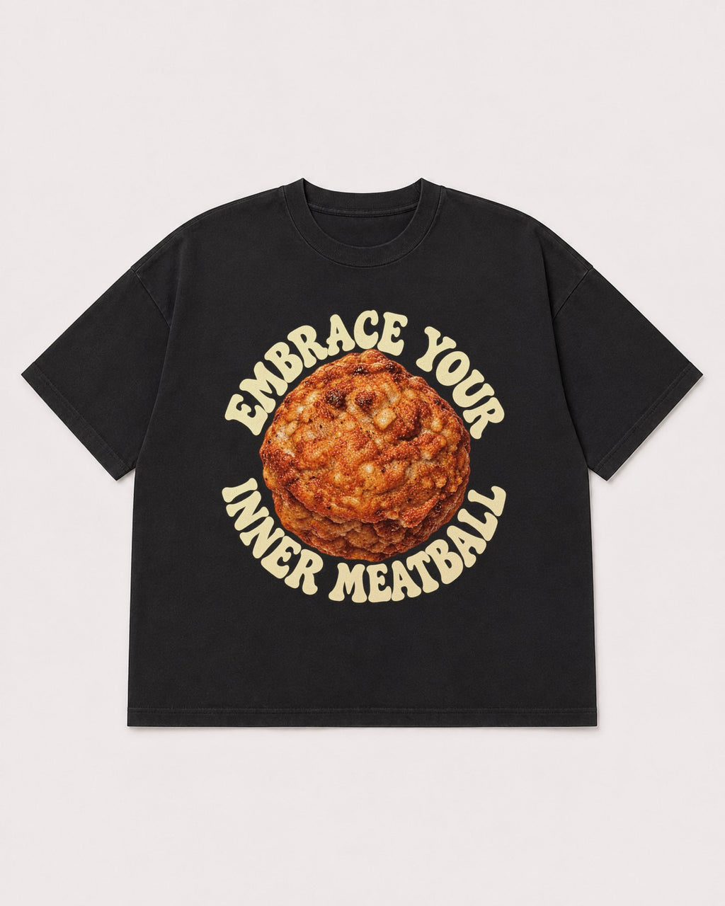 Mockup Boxy Heavyweight Tee Black product