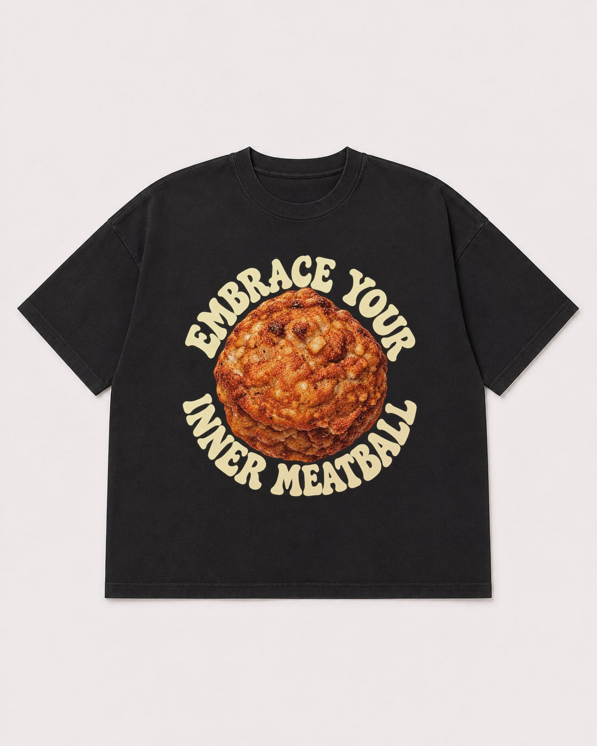 Mockup Boxy Heavyweight Tee Black product