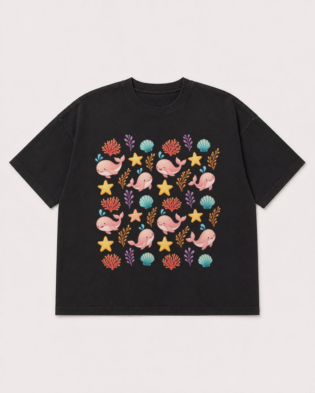 Mockup Boxy Heavyweight Tee Black product