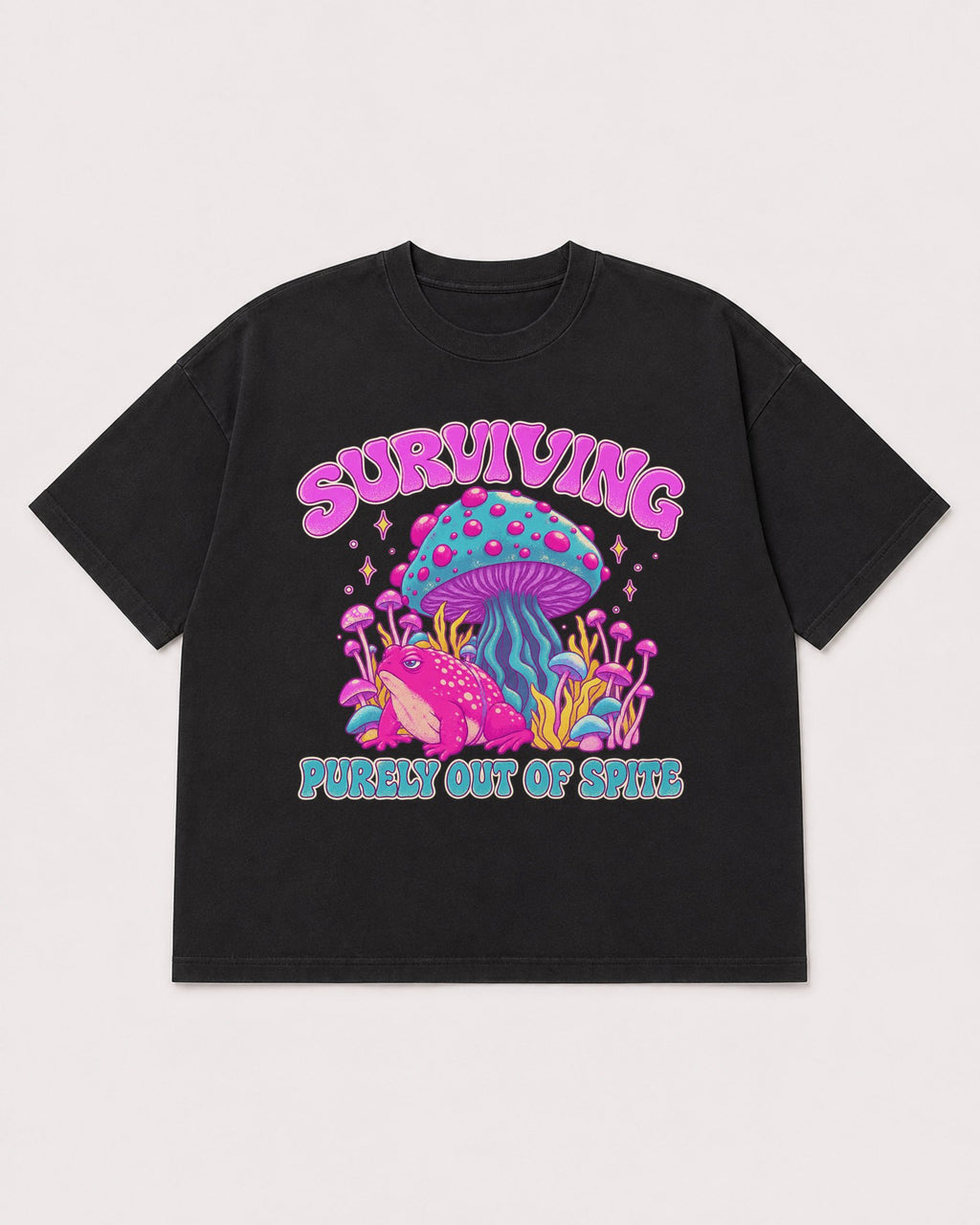 Mockup Boxy Heavyweight Tee Black product