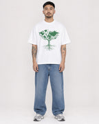 Mockup Boxy Heavyweight Tee White male full-body 12