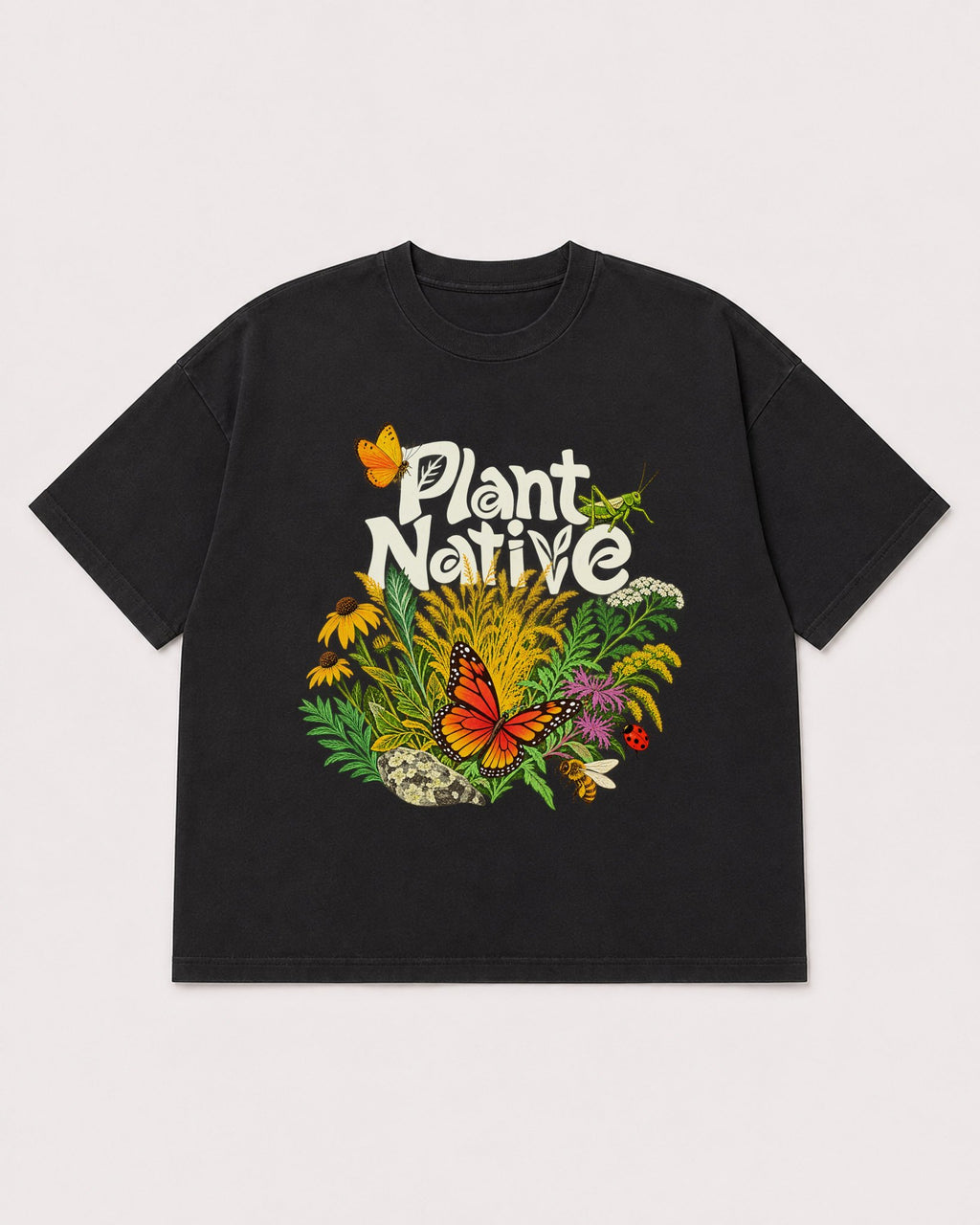 Mockup Boxy Heavyweight Tee Black product