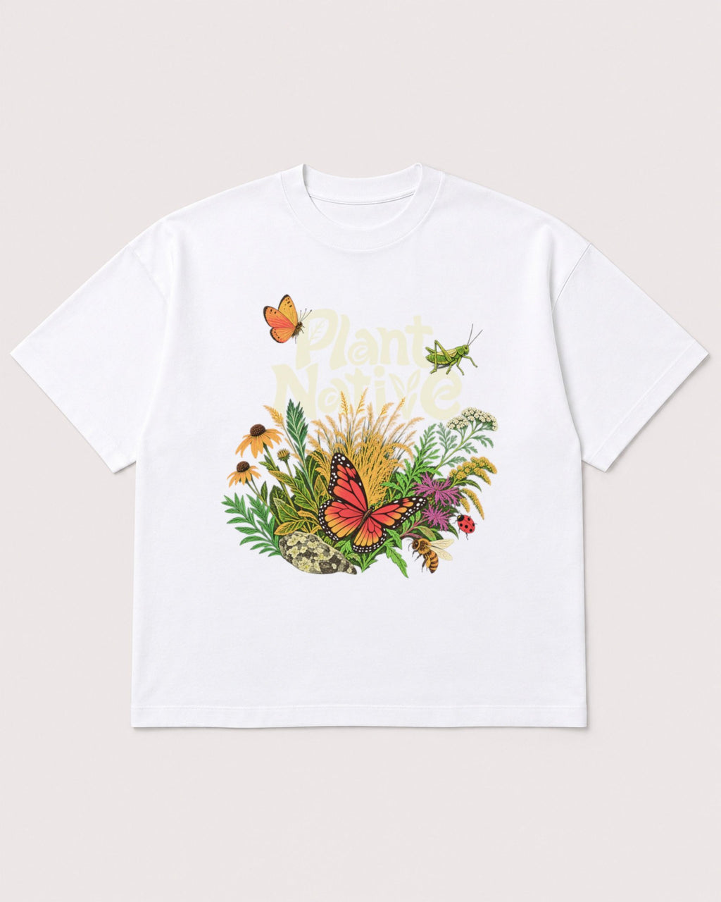 Mockup Boxy Heavyweight Tee White product