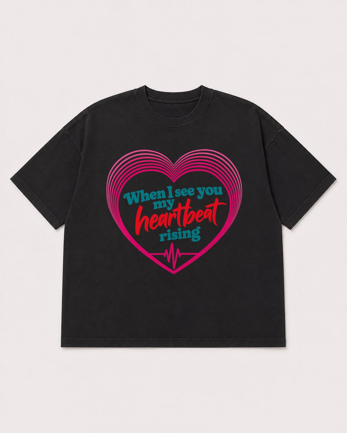 Mockup Boxy Heavyweight Tee Black product