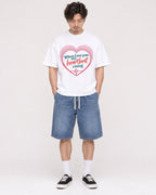 Mockup Boxy Heavyweight Tee White male full-body 03