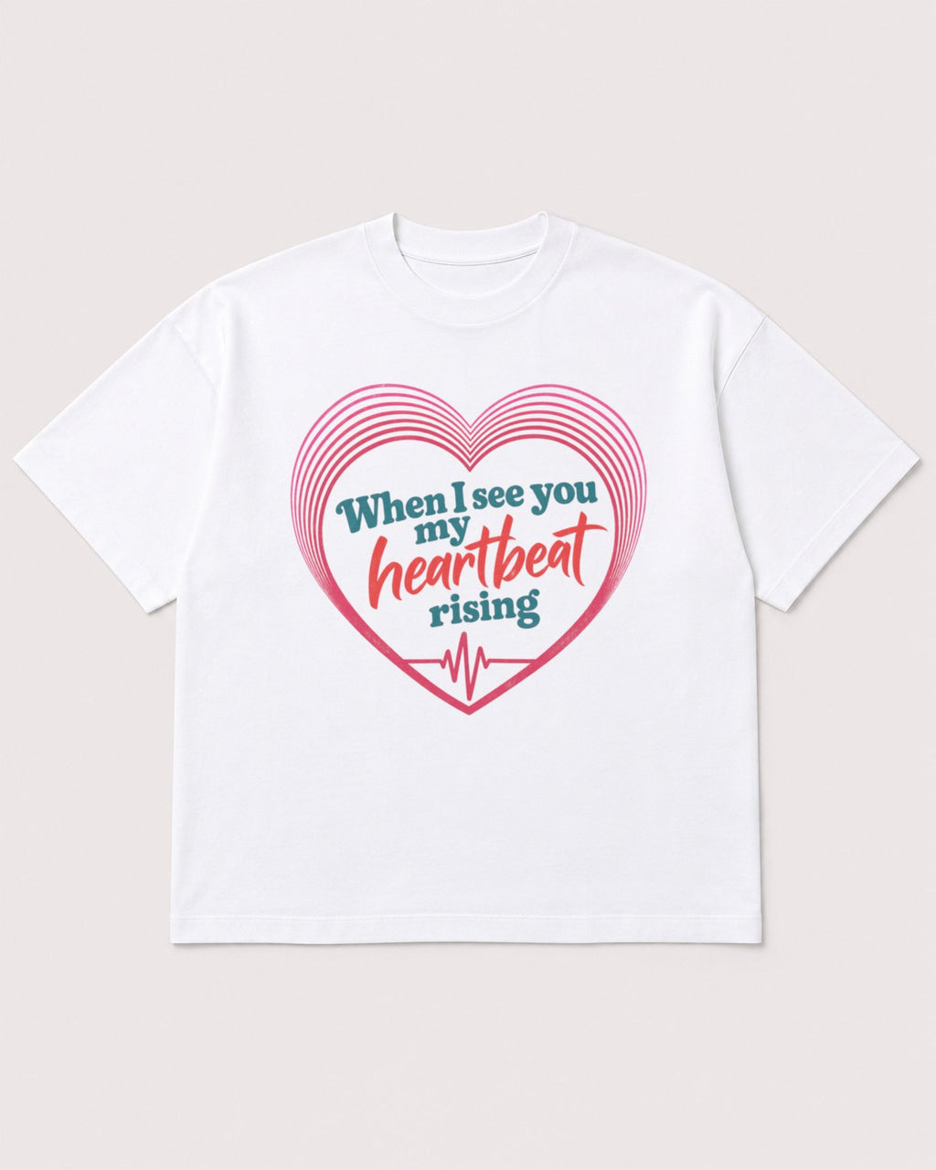 Mockup Boxy Heavyweight Tee White product