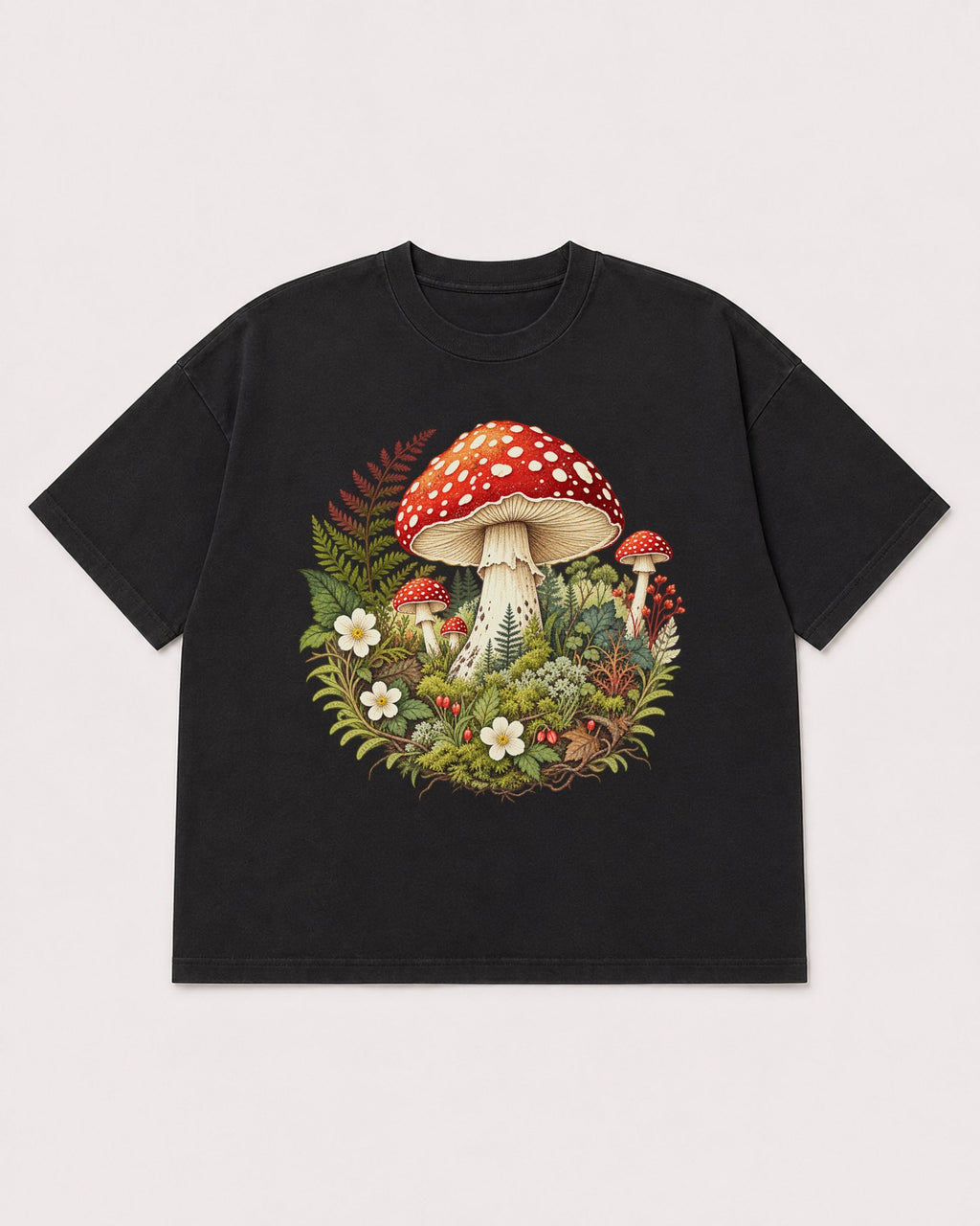 Mockup Boxy Heavyweight Tee Black product