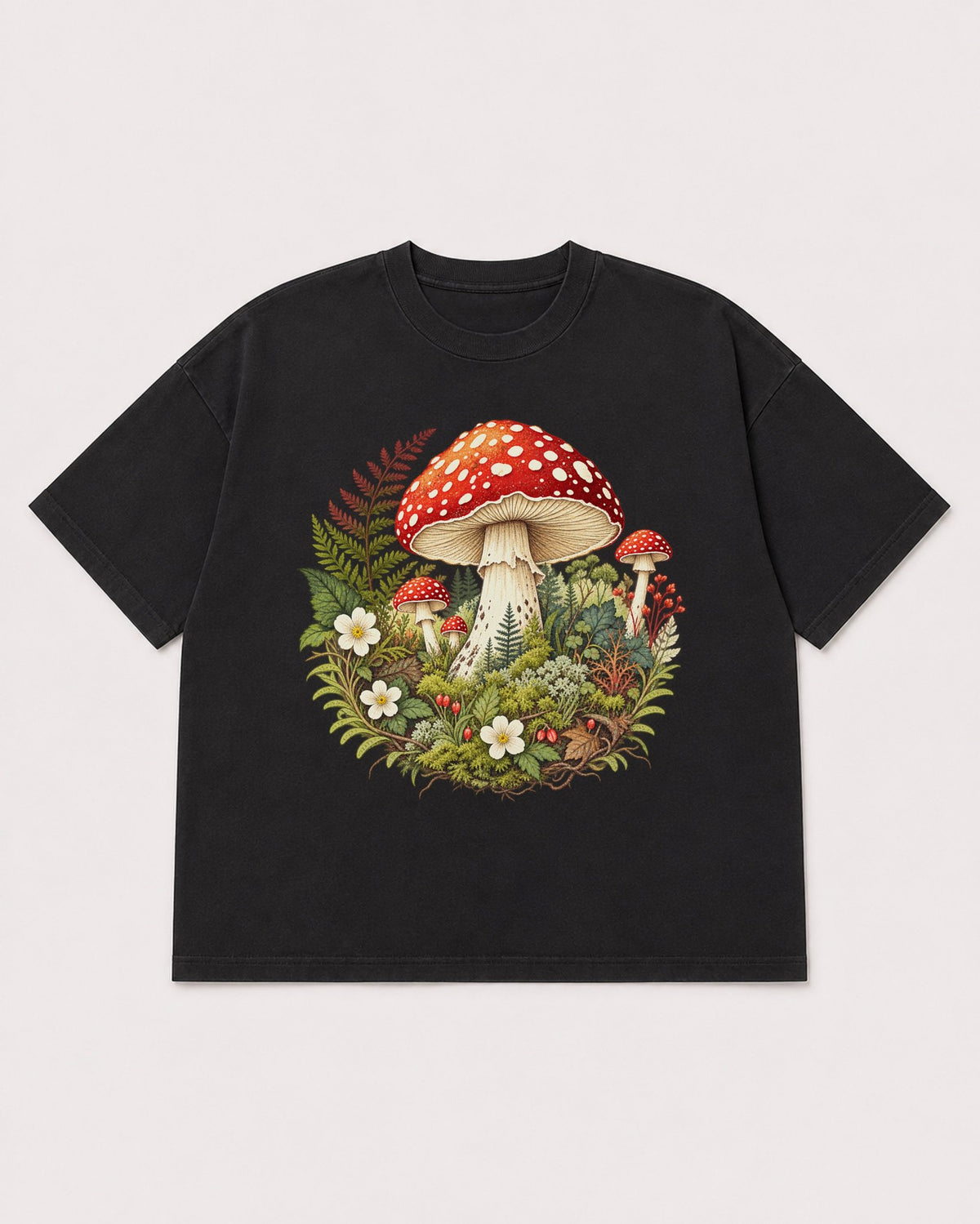 Mockup Boxy Heavyweight Tee Black product