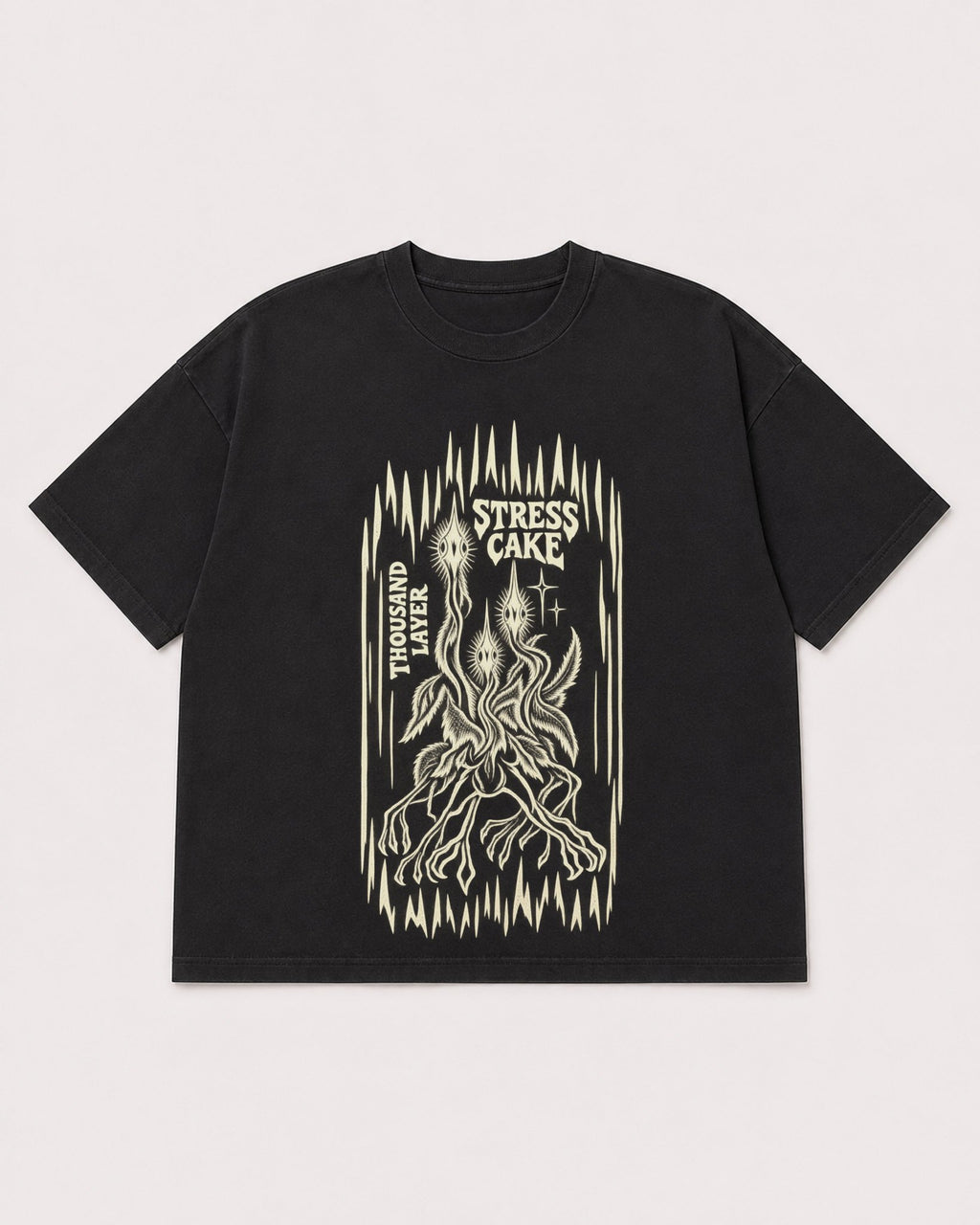 Mockup Boxy Heavyweight Tee Black product