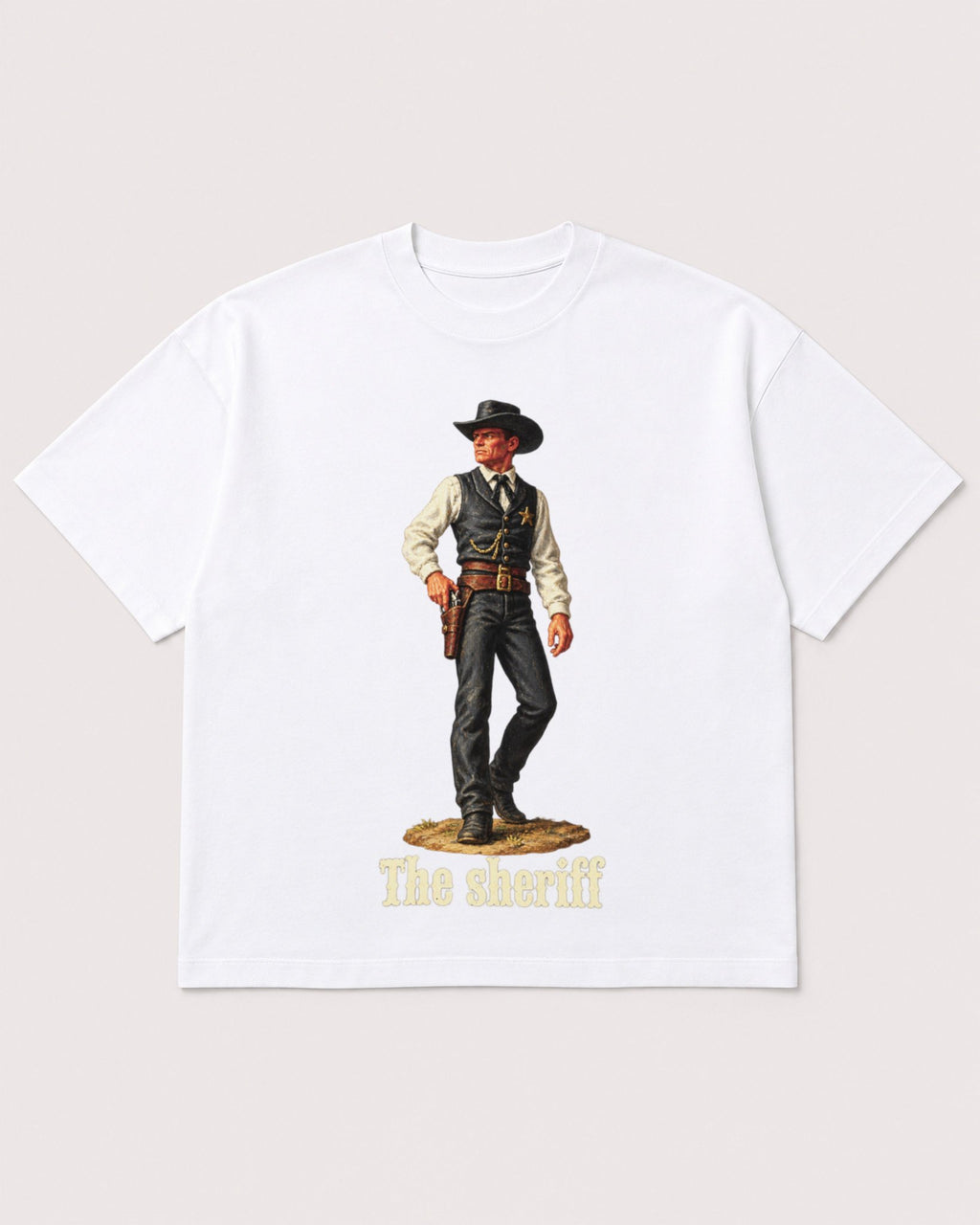 Mockup Boxy Heavyweight Tee White product