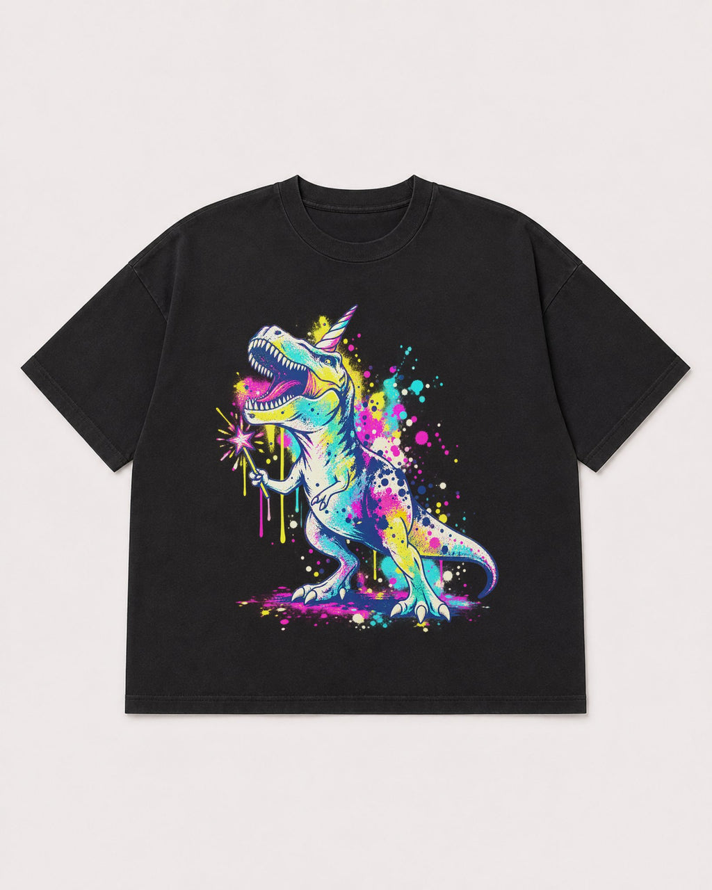 Mockup Boxy Heavyweight Tee Black product