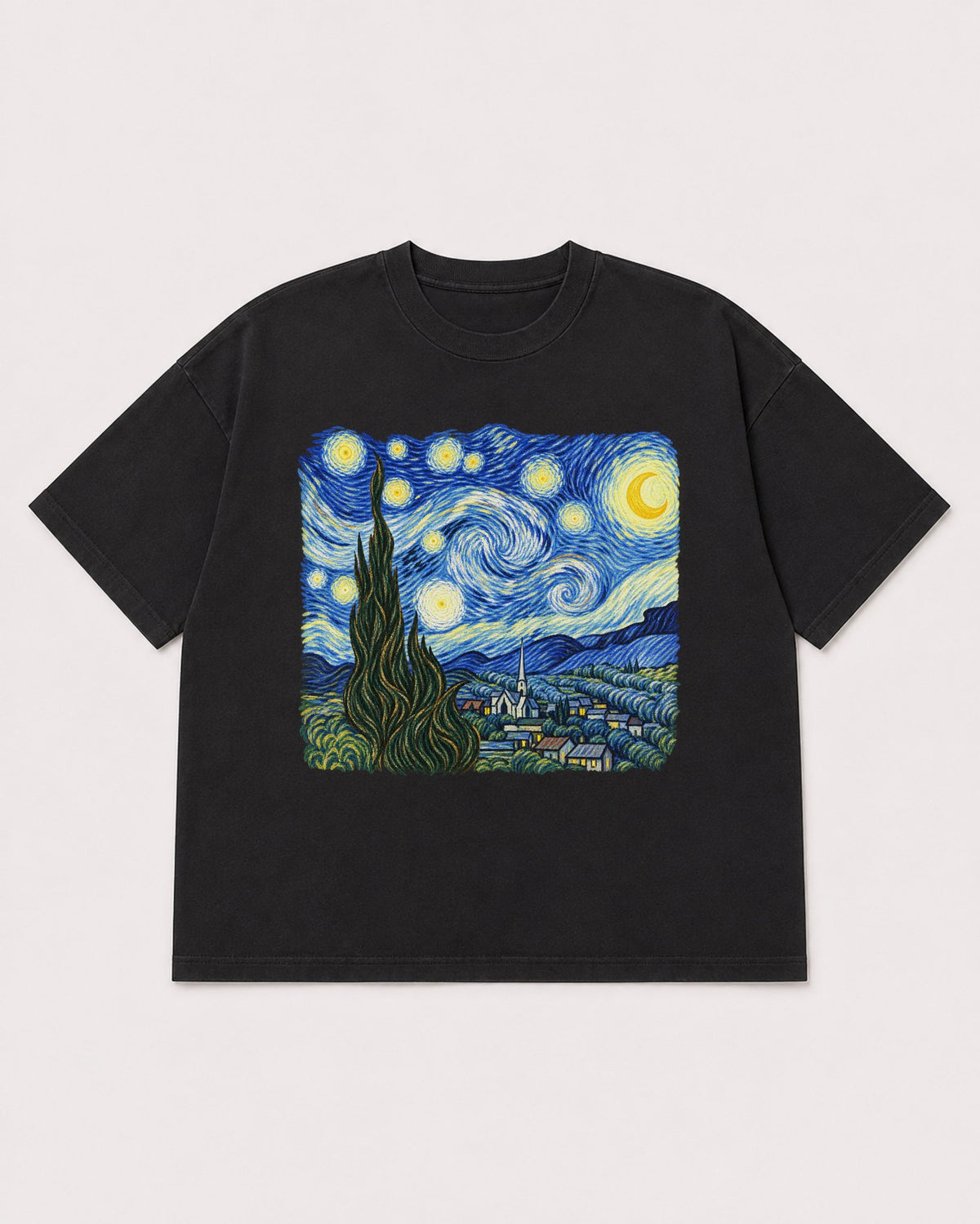 Mockup Boxy Heavyweight Tee Black product