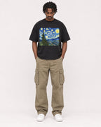 Mockup Boxy Heavyweight Tee Black male full-body 04