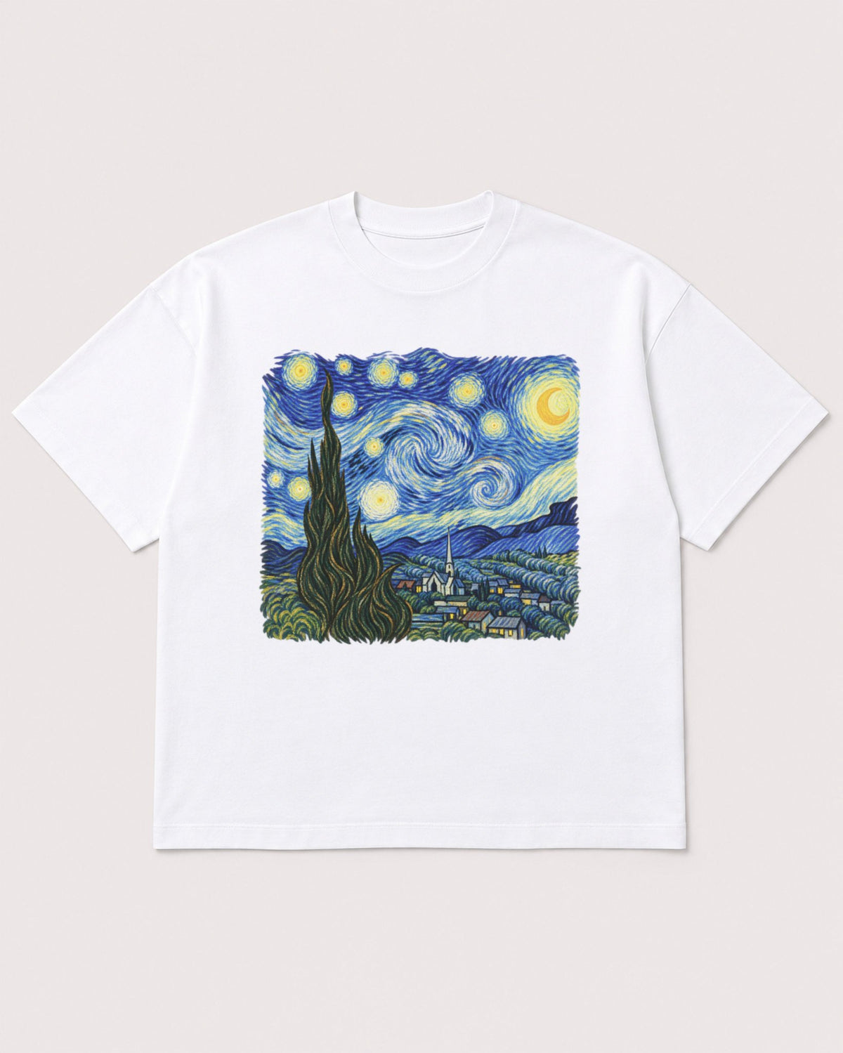 Mockup Boxy Heavyweight Tee White product