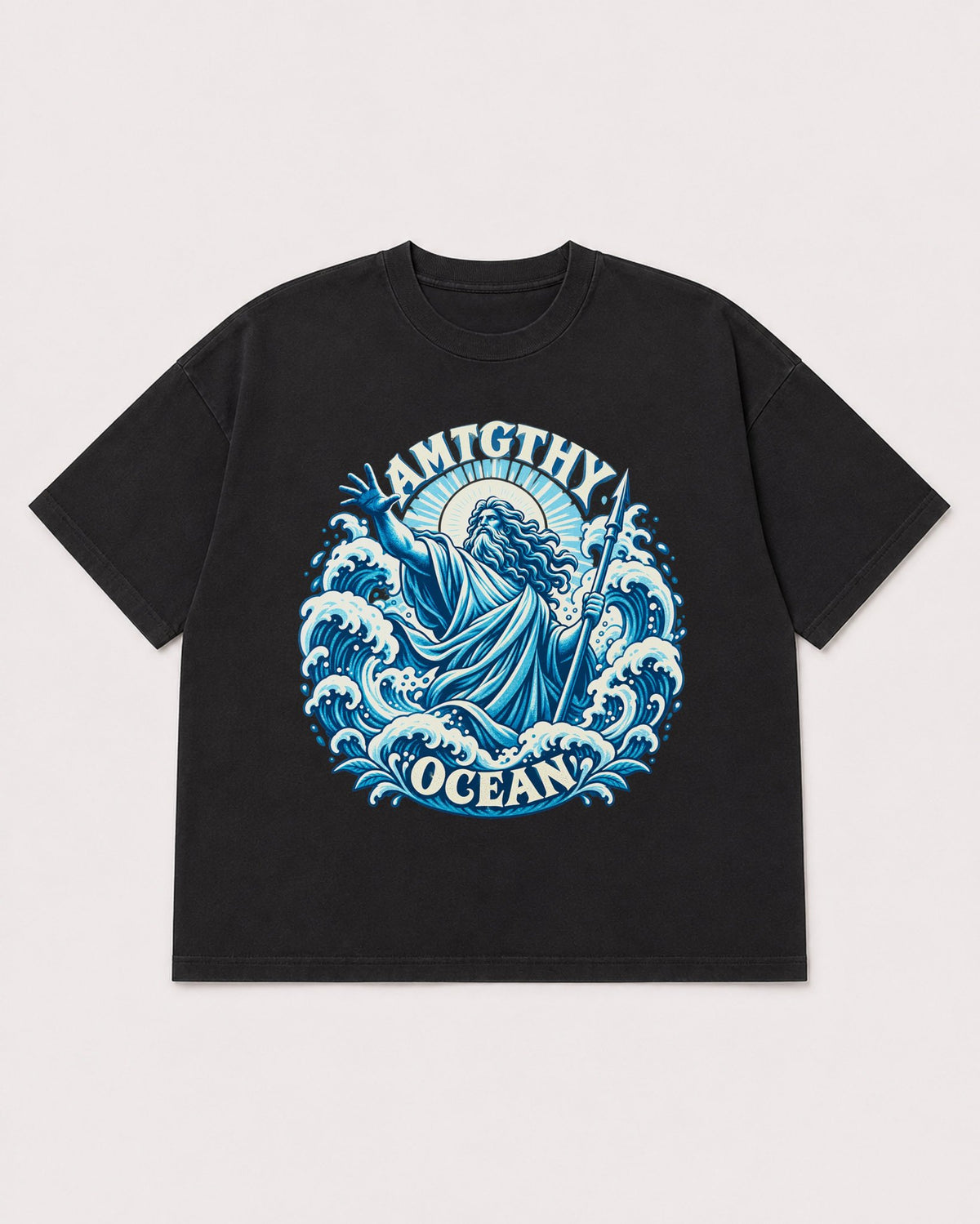 Mockup Boxy Heavyweight Tee Black product